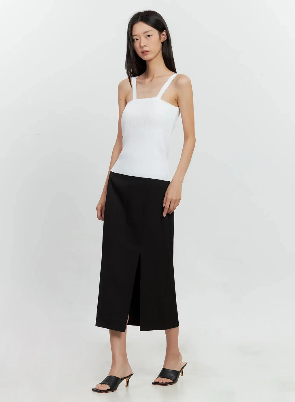 Side-Slit Midi Skirt IL528