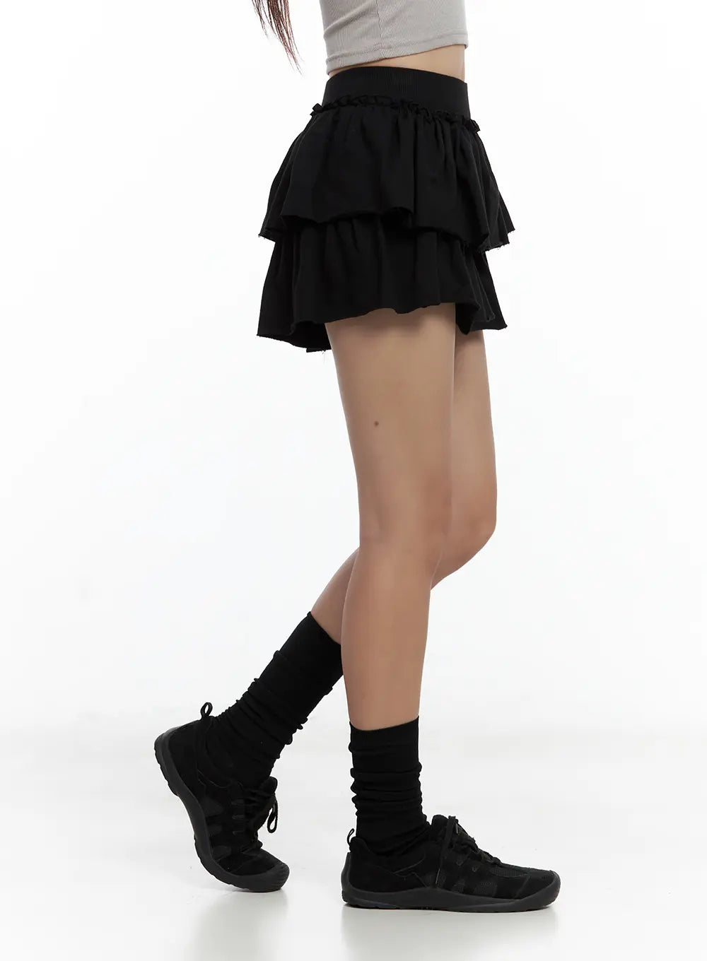 Tiered Ruffle Mini Skirt CL508